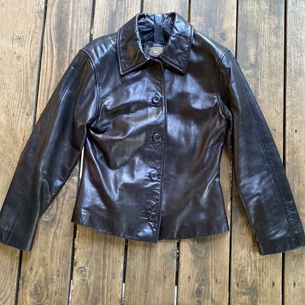 Laurence Roy Black Lambskin Leather Jacket